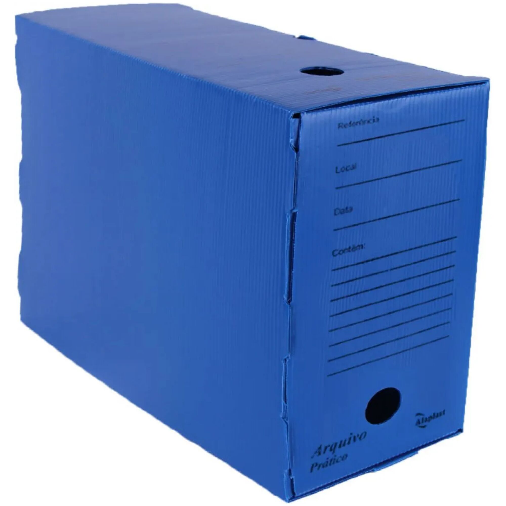 ARQUIVO MORTO AZUL 390 MM X 305 MM X180 MM UN. – ALAPLAST – Atual Papelaria