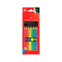 Lápis  De Cor Neon C/ 10 Cores - Faber-Castell