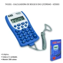 Calculadora De Bolso 8 Díg. C/ Cordão - Kaz