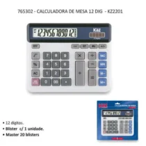 Calculadora De Mesa Kz2201 12 Díg. - Kaz