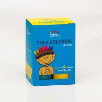 Cola Colorida C/ 4 Cores 25 G - Piratininga