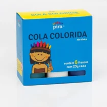 Cola Colorida C/ 6 Cores 25 G - Piratininga