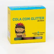 Cola Glitter C/ 6 Cores 25 G - Piratininga