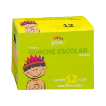 Tinta Guache C/ 12 Cores 15 ml - Piratininga