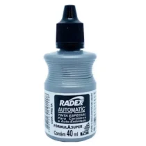 Tinta Automatíc Preta P/ Carimbos E Auto-Entintados 40ml - Radex