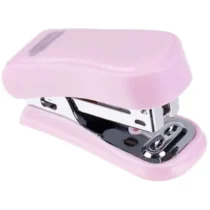 Grampeador Mini Rosa Pastel De Plástico C/ Extrator De Grampo UN. - Onda