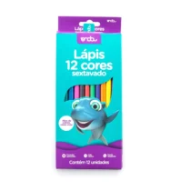 Lápis De Cor 12 Cores Sextavado - Onda