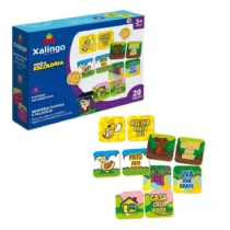 Jogo Da Memória C/ Figuras E Palavras C/ 20 Pçs.- Xalingo (3+)