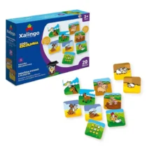 Jogo Da Memória  C/ Animais E Filhotes C/ 20 Pçs. - Xalingo (3+)