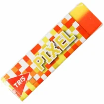 BORRACHA PIXEL LARANJA E AMARELO - TRIS