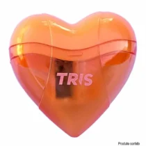 APONTADOR CORAÇÃO C/ DEPÓSITO LARANJA C/ 1 FURO - TRIS