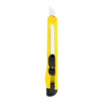 Estilete Plástico Amarelo 9 mm Estreito - Onda