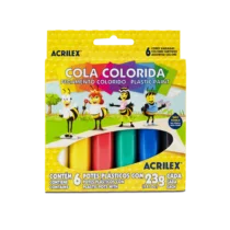 Cola Colorida 23G C/6 - Acrilex