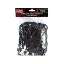 Cordão Preto P/ Crachá C/ Jacaré 50 UN. - Kaz