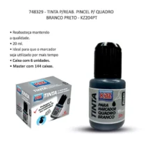 Tinta Refil Preto P/ Quadro Branco - Kaz
