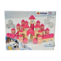Brincando De Engenheiro Castelo Das Princesas C/ 88 Pçs. E C/ Adesivos  - Xalingo (3+)