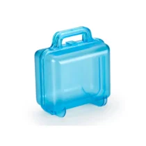 Mini Maleta De Plástico Azul - Maxcril