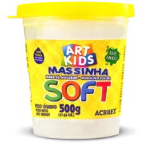 Massa De Modelar Soft 500G Branca - Acrilex
