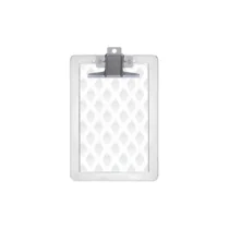 Prancheta Super Metal Cristal 34,5 cm X 23 cm X 0,3 cm UN. - Maxcril