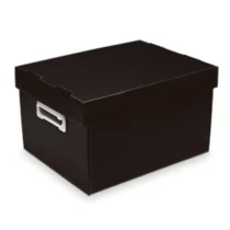 Caixa Multiuso Preto Fosco 212 mm X 280 mm X 370 mm - Polibras