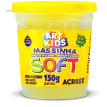Massa De Modelar Soft 150G Amarelo Limão - Acrilex