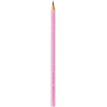 Lápis Grafite Grip Triangular Tom Pastel Rosa - Faber-Castell