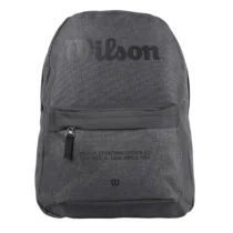 Mochila Em Poliéster Cinza Escuro C/ D. Preto - Wilson