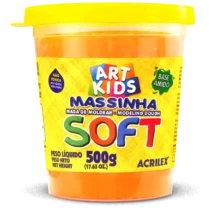 Massa De Modelar Soft 500G Laranja  - Acrilex