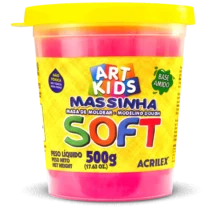 Massa De Modelar Soft 500G Rosa - Acrilex