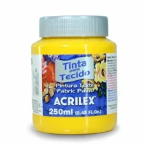 Tinta P/ Tecido Amarelo Ouro 250 ml - Acrilex