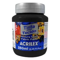 Tinta P/ Tecido Preta 250 ml - Acrilex