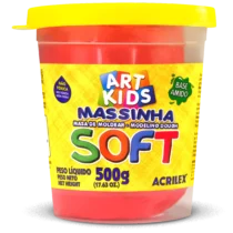 Massa De Modelar Soft 500G Vermelho - Acrilex