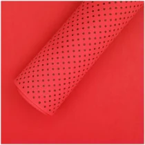 Eva Fantasia Vermelho C/ Bolinhas Pretas Pequenas 40 cm X 60 cm - Vmp