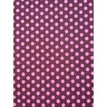 Eva Fantasia Preto C/ Bolinhas Rosas 40 cm X 60 cm - Vmp
