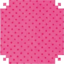 Eva Fantasia Rosa C/ Bolinhas Vermelhas Pequenas 40 cm X 60 cm - Vmp