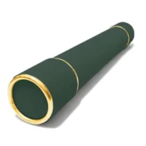 Tubo De Papelão Camurça P/ Diploma Verde Bandeira 45O mm X 315 mm - Braz Dos Canudos