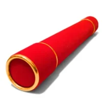 Tubo De Papelão Camurça P/ Diploma Vermelho 45O mm X 315 mm  - Braz Dos Canudos
