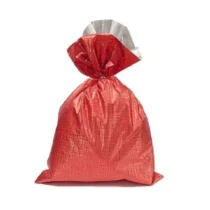 Saco P/ Presente Vermelho Metálico  C/ Textura 25 cm X 37 cm  - Brastill