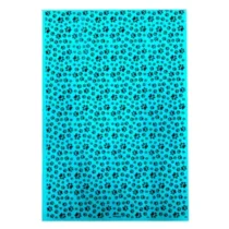 Folha Eva Estampado Patinhas Azul 40 cm X 60 cm  - Make+