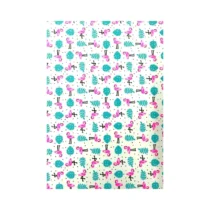 Eva Branco Estampado Flamingo 40 cm X 60 cm  - Make+