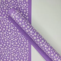 Folha Eva Estampado Flores Lilás 40 cm X 60 cm  - Make+