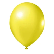 Balão De Soprar N° 8 Redondo Amarelo C/ 50  - Joy
