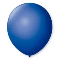 Balão De Soprar N° 8 Redondo Azul Cobalto C/ 50  - Joy