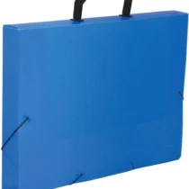 Pasta Maleta Ofício Azul Multionda 40 mm X 380 mm X 285 mm  - Alaplast