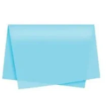Papel Seda Azul Claro 48 cm X 60 cm  - Vmp