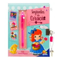Diário Infantil Segredos Do Coração C/ Caneta Mágica  - Brasileitura