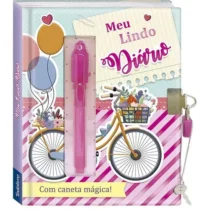 Diário Infantil Meu Lindo Diário C/ Caneta Mágica  - Brasileitura