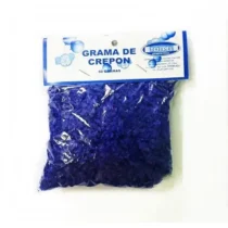 Pacote De Grama De Crepom Azul 50 G  - Totpel