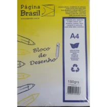 Bloco De Desenho A4 Peso 150 grs 210 mm X 297 mm C/ 20 Fls.  - Página Brasil