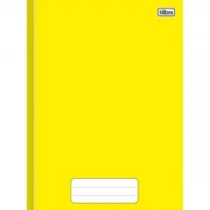 Caderno Capa Dura Broc. Grande Liso Amarelo 80 Fls.  – Tilibra